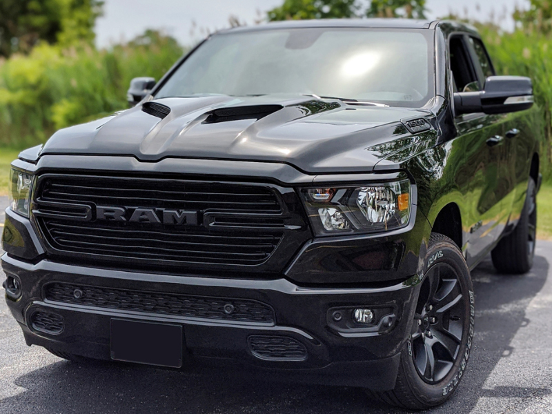 Hellcat Cuda Style Power Hood 2019-up Ram 1500 New Body style Hellcat Cuda Style Power Hood 2019-up Ram 1500 New Body style